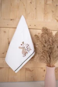 %100 Pamuk 40x70 Cm Nakışlı Desenli Hediyelik Havlu Seti Baveno Home thumbnail 3