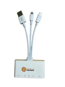 5-in-3 Usb-Type c-Lightning to SD-TF-USB-Hafıza Kartı Okuyucu, Görüntüleyici OTG Kamera Adaptörü - 1