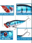 Eagenset Popper Yapay Yem 9 cm, 12 gram Maket Balık, Suni Yem, 1 Adet Model:4 - 3