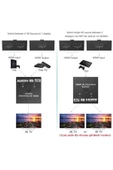 Hdmi Bi-direction Switch 2 Port Çift Yönlü Hdmi Switch Splitter Ekran Monitör Çoklayıcı Çoğaltıcı Bidirection - 5
