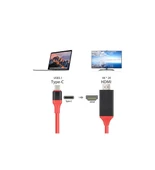 AN2260 Type-c to Hdmi IOS Android Tablet Pc Telefon Tv Usb-C 4K HDMI Görüntü ve Ses Aktarım Kablosu - 5