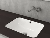 BOCCHİ Scala Tezgahaltı Lavabo 55 cm Parlak Beyaz 1006-001-0125 - 1