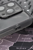 iPhone 13 Pro Max Uyumlu Siyah Kenarlı Renkli Yarı Şeffaf Kapak Kılıf Kamera Lens Korumalı thumbnail 3
