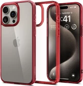 Spigen iPhone 15 Pro Kılıf Ultra Hybrid Deep Red - ACS07055 - 1