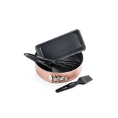 Schafer Ariana Kek Kalıbı+Pasta Seti 5 Parça-Rosegold - 3