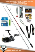 Oslo Big Bass 270cm 15-40gr Focus 4000 GOLD 8 Örgü Spin Olta Seti - 1