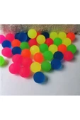 burak toys 10 Adet-30mm Zıpzıp Renkli Toplar- Zıplayan Top - 1