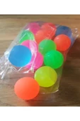 burak toys 10 Adet-30mm Zıpzıp Renkli Toplar- Zıplayan Top - 2
