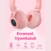 Polham Unicorn 94Db Güvenli Ses Limitli Yumuşak Kulak pedli Bluetooth Kulaklık Çocuk Kulaklığı Uzun Şarjlı - 12