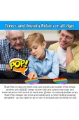 HOLLYHOME 4 Adet Pop It Kare-yuvarlak-sekizgen-kalp Popit Şekilli Duyusal Oyuncak Zihinsel Gelişim Stres Oyunu - 4