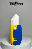 Besthree Gravity Knife- Stres Bıçağı ( Lacivert-sarı) Farklı Renkler - 1