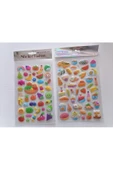 Airbrush Tattoo Çocuk Oyun Sticker Çıkarma Seti Meyve Ve Sebze - 1