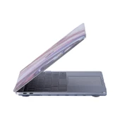 Macbook Air Kılıf 13 inç Mermer Glitter (Eski USB'li Model 2010-2017) A1369 A1466 ile Uyumlu - 6