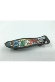 Ermap Skateboard Parmak Kaykay 4lü Baskılı Set Siyah Plastik Tek Ebat - 1