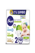 Sleepy Natural Bebek Bezi Ikili Jumbo 2 No 42 X 2 X 2 (168 Adet) - 1