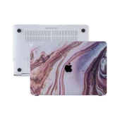 Macbook Air Kılıf 13 inç Mermer Glitter (Eski USB'li Model 2010-2017) A1369 A1466 ile Uyumlu - 1