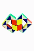 BAMTEBİ Renkli Yılan Kare Puzzle Eğitici Magic Küp Bükülebilen Şekillendirilen Yılan Zeka Küpü Yapboz Puzzle - 2