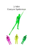 SIFIR312 Süper Esnek Spiderman Figür - Esnek Adam , Esneyebilen Oyuncak - Sünen Adam Spiderman 3'lü Set - 1