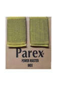 Parex Gold Power Master Magic Profesyonel Kalite Paslanmaz Çelik Sık Dokuma Inox Sünger 2 Adet Gold - 1