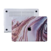 Macbook Air M1 Kılıf 13 inç Mermer Glitter (TouchID'li M1 Air) A1932 A2179 A2337 ile Uyumlu thumbnail 7