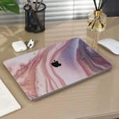 Macbook Air M1 Kılıf 13 inç Mermer Glitter (TouchID'li M1 Air) A1932 A2179 A2337 ile Uyumlu thumbnail 4