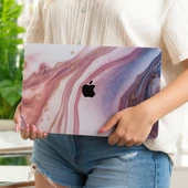 Macbook Air M1 Kılıf 13 inç Mermer Glitter (TouchID'li M1 Air) A1932 A2179 A2337 ile Uyumlu thumbnail 3