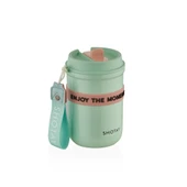 Shotay Strow Çelik Termos Mug 410Ml Yeşil - 1