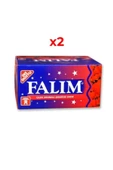 Falım Tekli Çilek Aromalı Şekersiz Sakız 100'lü X 2 Kutu - 1