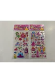 BONBON Giydirmeli 2'li Yeşil Saçlı Bebek Kabartmalı Sticker - 1
