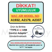 Macbook Air M1 Kılıf 13inç Simli G1505 (TouchID'li M1 Air) A2337 A2179 A1932 ile Uyumlu - 2