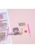 BURCU özel kalemi ile tek tek yapıştırmalı puzzle eğitici eğlenceli sticker giydirmeli etiket 2 paket - 3