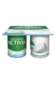 Activia Probiyotik Laktozsuz Sade Yoğurt 4X100 G ( 2 ADET ) - 1