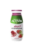 Activia Shot+ Nar Ve Çilek 80 Ml ( ACTİVİA ÇİLEKLİ 4 * 100 GRAM HEDİYE ) - 1