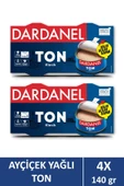 Dardanel Ayçiçek Yağlı Ton Balığı 2x140 gr X 2 Adet - 1
