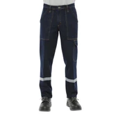 Şensel, Reflektörlü Kışlık Kot İş Pantolonu, Lacivert -82E445- - 2