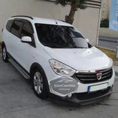 Dacia Lodgy 2012-2022 Uyumlu Üniversal Astra H lip Esnek Ön Lip 2 Parça Tampon Altı Dil Karlık Ön Ek - 6