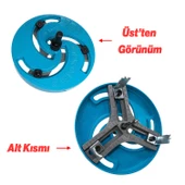 Metal Panç Ø 19 mm 127 mm Çap Ayarlanabilir Delik Oyuk Açma Delme HSS Bi Metal Testeresi Adaptör Uç - 4