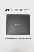 Beyaz Gömlek Slim Fit, Kravat, Cüzdan, Parfüm 4'lü Set, Damat Bohçası, Hediye Seti, Düğün Set - 7