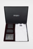 Beyaz Gömlek Slim Fit, Kravat, Cüzdan, Parfüm 4'lü Set, Damat Bohçası, Hediye Seti, Düğün Set - 2