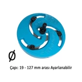 Metal Panç Ø 19 mm 127 mm Çap Ayarlanabilir Delik Oyuk Açma Delme HSS Bi Metal Testeresi Adaptör Uç - 3