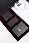 Beyaz Gömlek Slim Fit, Kravat, Cüzdan, Parfüm 4'lü Set, Damat Bohçası, Hediye Seti, Düğün Set - 4