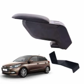 Hyundai i20 2017 Delmesiz Çelik Ayaklı Siyah Kolçak Kol Dayama - 1