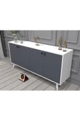 KONAK EV EŞYALARI Espino Konsol,TV Ünitesi,Dekoratif Dolap,Vitrin,%100 MDF,Kolay Kurulum - 3