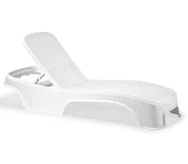 Omnipazar SY2536 Beyaz Brezza Royal Rattan Lüks Şezlong - 1