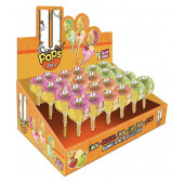 U POPS JUICY Meyve Sulu Limon-Ahududu, Limon-Elma, Limon-Şeftali Aromalı Lolipop (19 gr X 24 adet) - 1