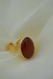 ALTIN KAPLAMA EL YAPIMI YÜZÜK thumbnail 1