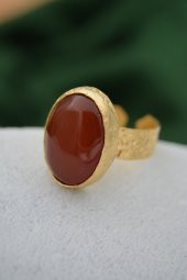 ALTIN KAPLAMA EL YAPIMI YÜZÜK thumbnail 2