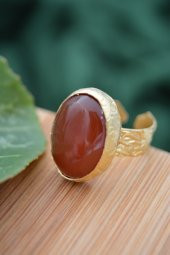 ALTIN KAPLAMA EL YAPIMI YÜZÜK thumbnail 4