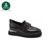VENÜS 2451401K KALIN TABAN TOKALI LOAFER DERİ KADIN AYAKKABI - 4