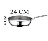Oms Çelik Tava 24x6 CM Cam Kapaklı - 3